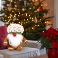 thumbnail image 3 of Poupée Bonhomme en Pain d'Épice Sans Visage Cadeau de Noël pour Intérieur Maison Style B, 3 of 7