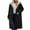 Black, variant on Dazajoo Puffer Jackets Women Long Parka Winter Warm Coats Sherpa Fleece Lined Quilted Hooded Zip Up Jacket,Coffee,M
