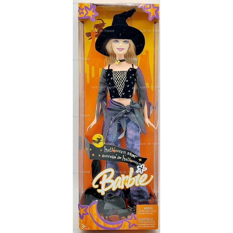 2005年バービーBarbie ハロウィン　ヴィンテージ  魔女 2005 Halloween Star Barbie Doll Mattel G5320 - Walmart.com