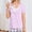 Pink, variant on Stralyhd Post Surgery Shirts for Women Short Sleeve Tear Away Tops with Drain Pockets Recovery Shirts Post-Operative Adaptive Top Red M