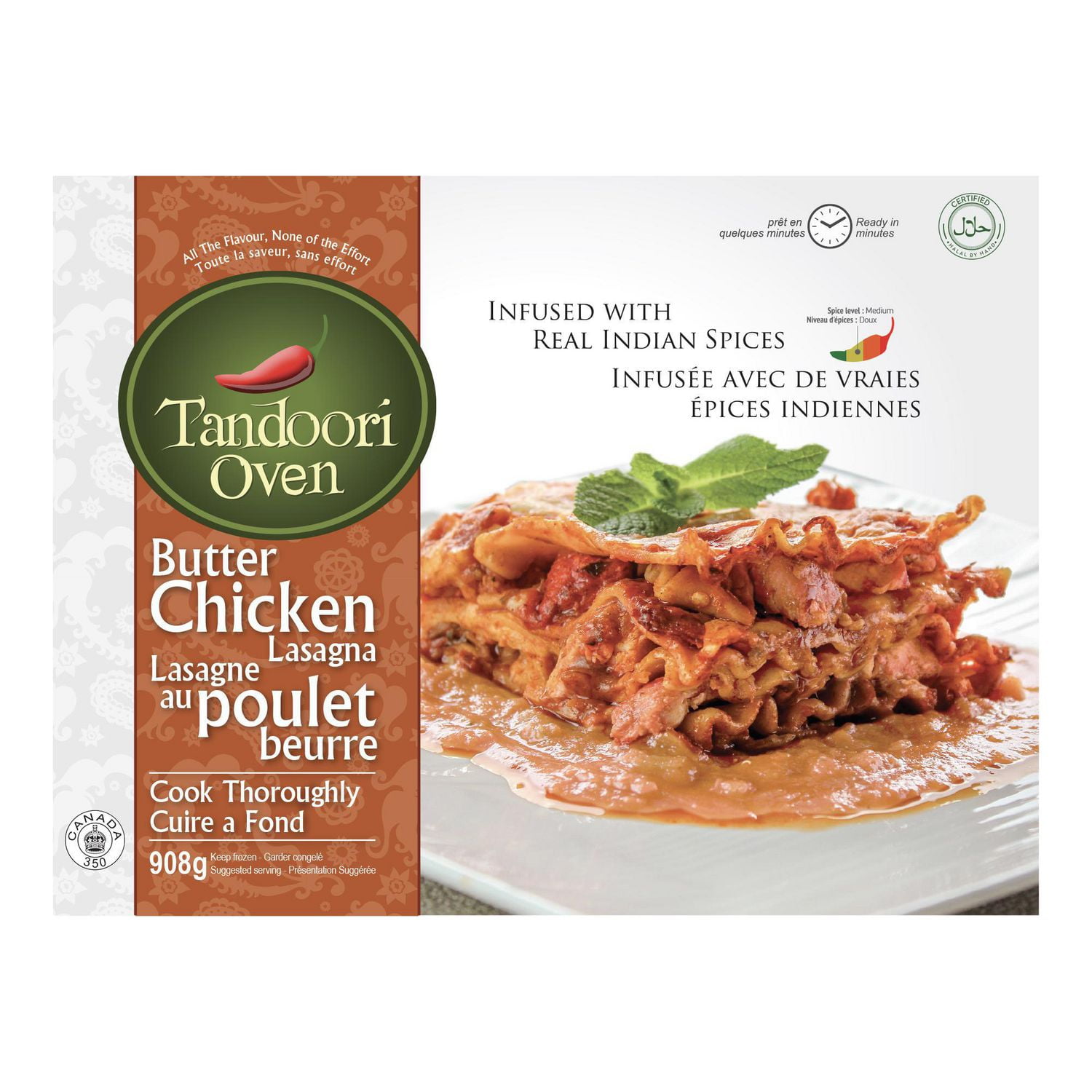 Tandoori Oven Halal Butter Chicken Lasagna