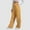 Yellow, variant on SYMOID Womens White Wide-Leg Pants 100% Polyester - Elastic Drawstring Waist, Side Pockets - - Relaxed Fit for Casual Comfort,Size M