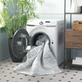 thumbnail image 4 of SAFAVIEH Blair Washable Macy Abstract Machine Washable Area Rug, Blue/Grey, 6'7" x 6'7" Square, 4 of 12