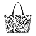 thumbnail image 2 of Easygdp Hand Drawn Snake Bolsa de Viaje de Playa de Gran Capacidad, Bolsa Tote Perfecta para la Playa, Escapadas de Fin de Semana y Viajes, 2 of 7