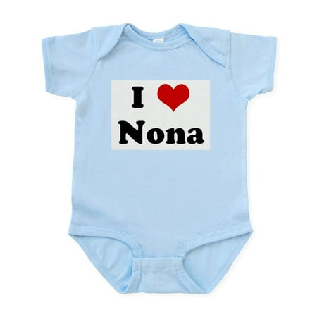 

CafePress - I Love Nona Infant Bodysuit - Baby Light Bodysuit Size Newborn - 24 Months
