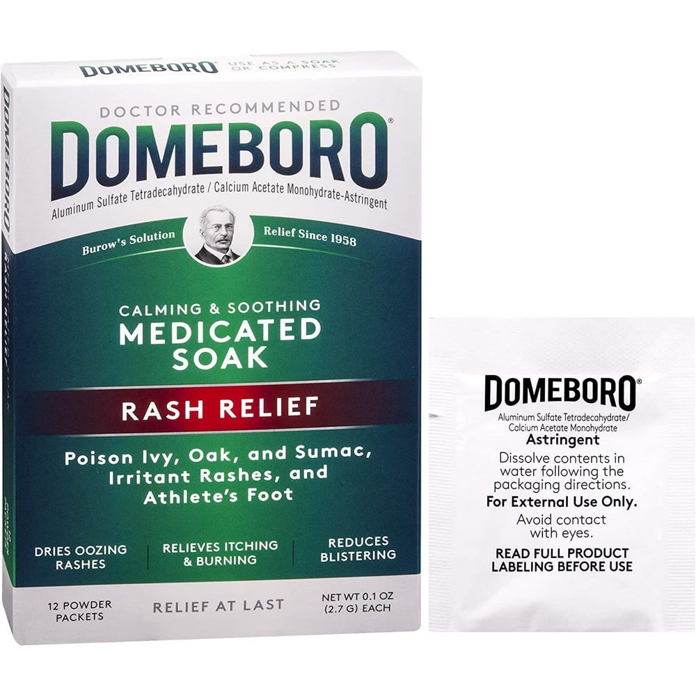 Domeboro Astringent Solution Powder Packets, 12 Count
