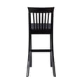 thumbnail image 5 of Linon Torino 30" Craftsman Indoor Wood Bar Stool, Black/Black Faux Leather, 5 of 9