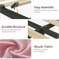 thumbnail image 3 of GloryStar Storage Platform Bed, Fabric Upholstered Headboard Bed Frame, No Box Spring Required, Ideal for Small Spaces, Easy Assembly, 3 of 8
