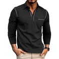 thumbnail image 1 of Camisa clásica a cuadros con botones para hombre: manga larga, mezcla de algodón, corte regular, ideal para ocasiones informales y de trabajo., 1 of 6