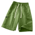 thumbnail image 3 of Plebaso Big and Tall Men's Shorts Lightweight Workout Shorts Hiking Cargo Shorts with Zipper Pockets, 3 of 5