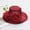 Wine, variant on Hauaitttt European and Fashion Sun Hat Mesh Lace Flower Sun Hat Outdoor Foldable Large Brim Women's Hat Summer Floppy Hat Men Running Hat Gardening Hats for Women Big Summer Hats for Women Overhead