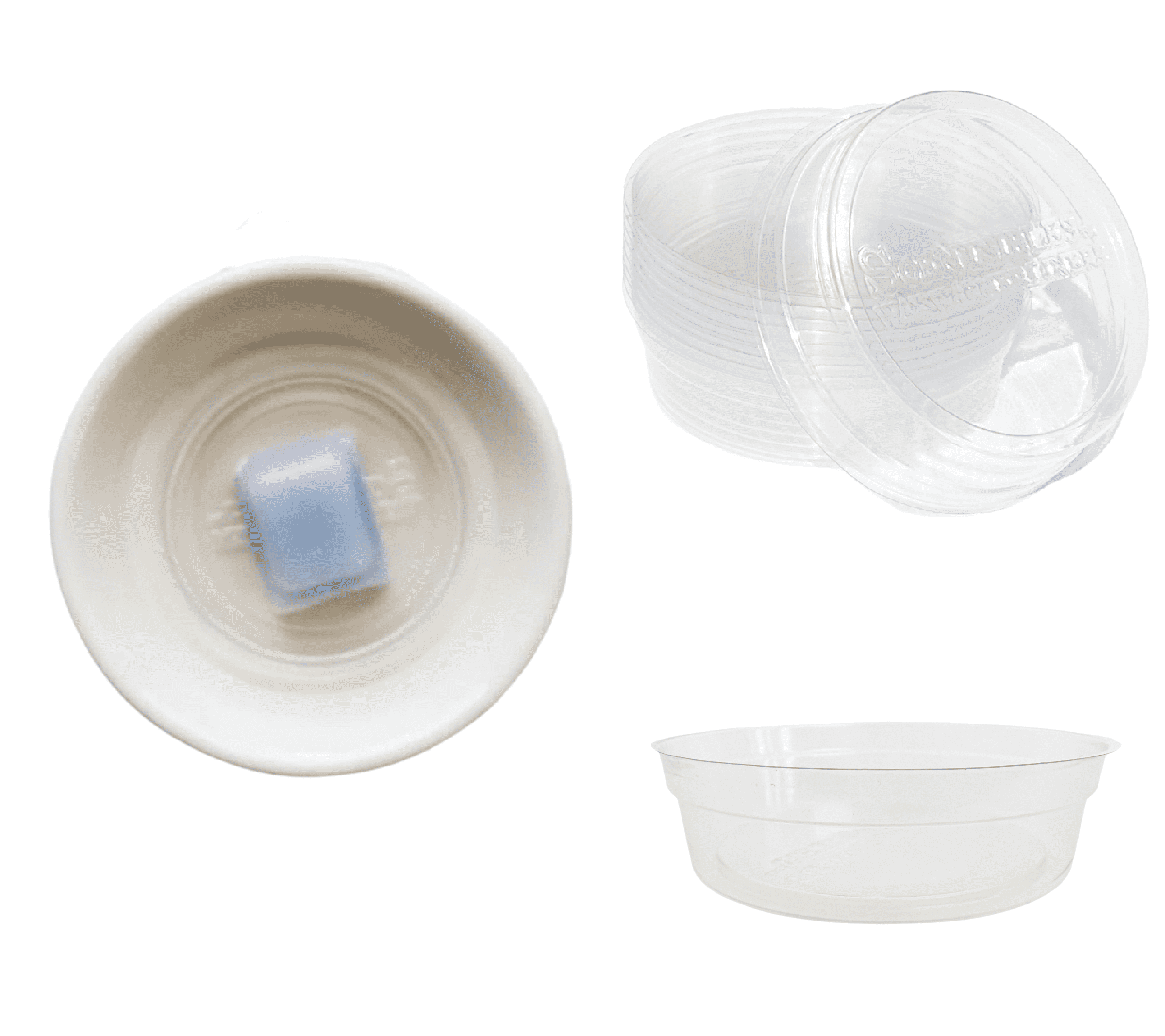 Scentsibles Wax Warmer Liners Countertop Style, Clear recycled plastic (RPET), 10 count