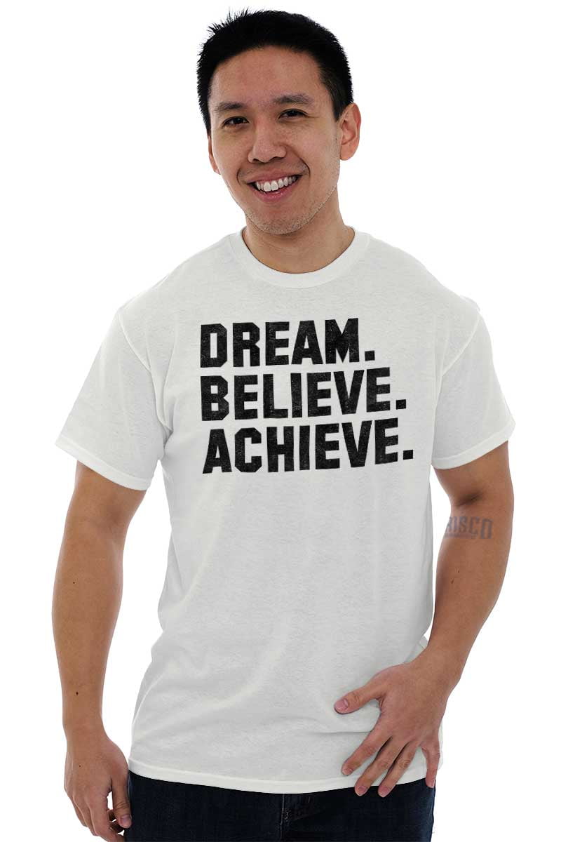 Details about   Dream Big Printed T Shirt Mens Boys Round Neck Short Sleeve Summer Top Tees 