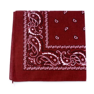 ASAH HOME Light Pink Nautical Paisley Bandana – 100% Cotton, 54cm – Head Wrap Scarf