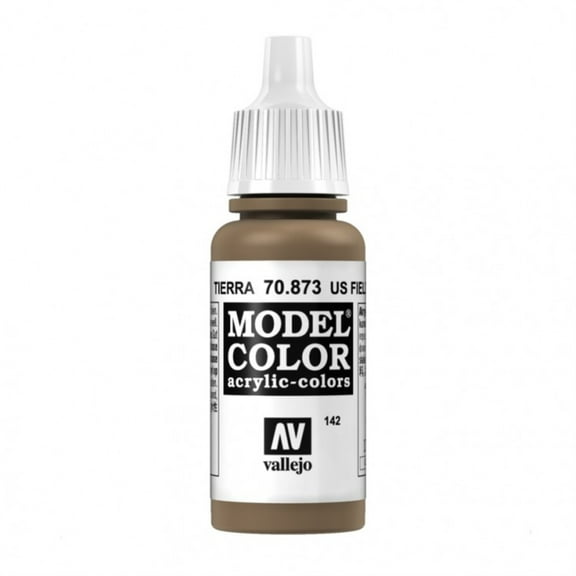 Vallejo 70873 Model Color 142 US Field Drab Acrylic Paint 18ml