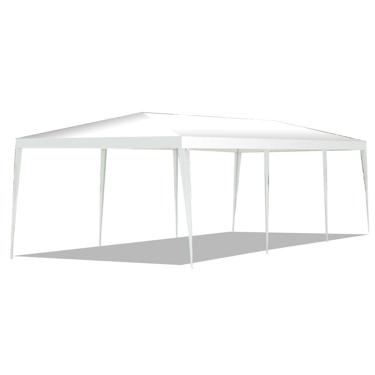 Gymax White 10' x 30' Outdoor Gazebo Canopy Wedding Party Patio Tent