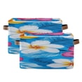 thumbnail image 2 of Colorful Hibiscus Flowers Hawaii Square Storage Bins with Handles Collapsible Containing Box 1 Pack, 2 of 9