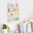 thumbnail image 2 of Gymnture Wooden Spring Sign Wall Decor Spring Hanging Plaque Garden Yard Spring Hanging Wall Sign, 2 of 10
