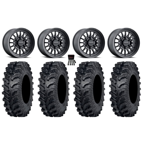 Method 411 15" Wheel Black 34" MT911 Tires Can-Am Maverick R