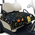 thumbnail image 2 of COEQINE Universal Golf Cart Seat Covers/Seat Blanket for EZGO Yamaha Club Car, Soft Seat Towel/Seat Cushions Folds Like a Bag for Easy Carry, All-Season Comfort, Colorful Sun Moon Star, 2 of 8