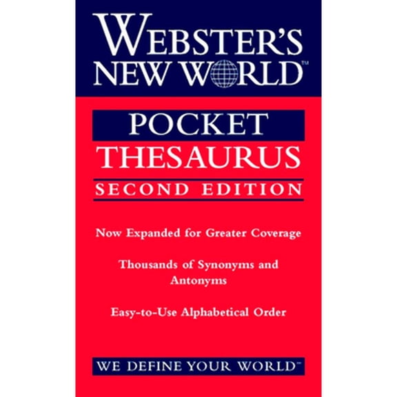 Pre-Owned Webster's New World Pocket Thesaurus, Second Edition (Paperback) by Charlton Laird
