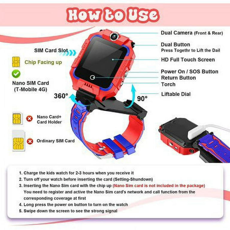 T mobile sim card hotsell for smartwatch