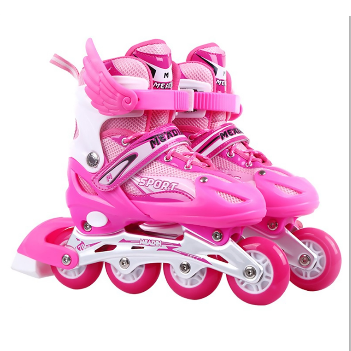 Adjustable Inline Skates with Light up Wheels, Illuminating Roller