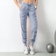 thumbnail image 1 of Pantalones deportivos adelgazantes plisados para fitness, pantalones holgados hasta el tobillo para mujer, pantalones para correr, pantalones casuales de secado rápido, pantalones Harlan delgados, 1 of 6