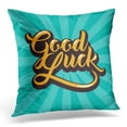 thumbnail image 1 of BSDHOME Best Good Luck Hand Lettering with Burst 10 Celebration Pillow Case Pillow Cover 20x20 inch, 1 of 1