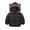 Black, variant on ATOGUTA Toddler Boy Winter Jackets Hooded Winter Coat Puffer Down Jackets Windproof Fleece Lined Navy, Size 2T-8