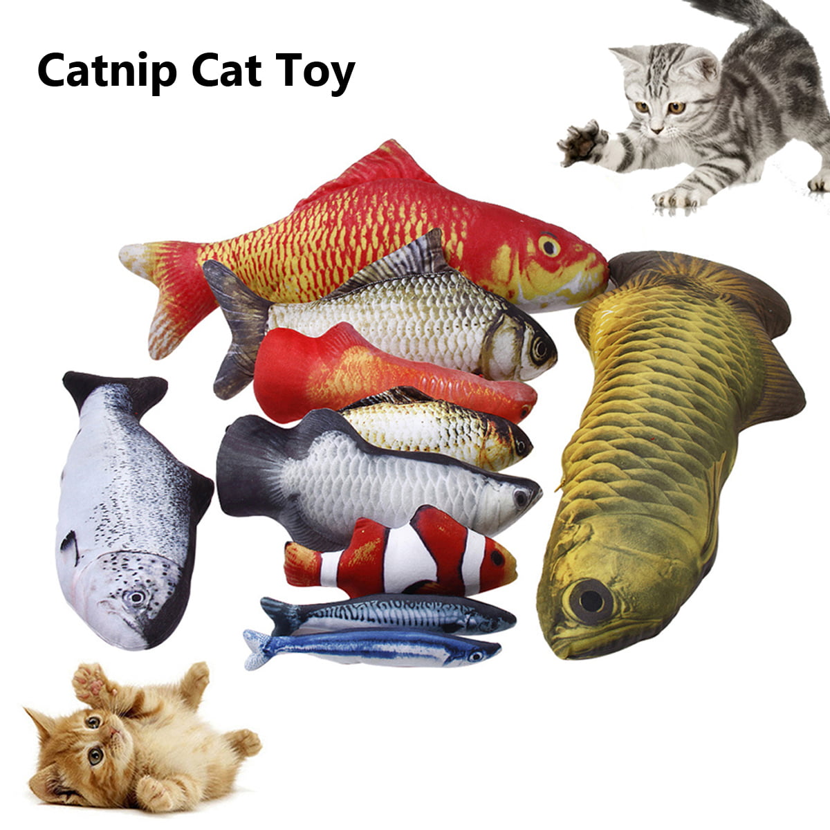 Catnip Toys for Cats Cat Chew Toys Cat Pillow Cozlly 5PCS Cat Catnip Toys Dog 20CM Cat Chewing Fish Toys Interactive Plush Cat Toys for Cat Cat Interactive Toys Pet Catnip Teeth Cleaning Toys 