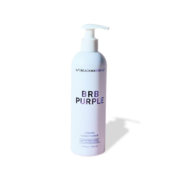 Beachwaver BRB Blonde Purple Conditioner - Anti-Brass Toning Conditioner for Women with HiX Vegan Bond Multiplers - Nourishing & Moisturizing Sulfate-Free Formula for Bl