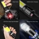 thumbnail image 4 of Linterna LED | Linterna de mano recargable con zoom - 200 lúmenes súper brillante | 4 modos | Aluminio impermeable IPX6 | Carga USB | Tiempo de ejecución de 8 horas | Alcance de 1640 pies | Al aire, 4 of 7