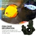 thumbnail image 3 of Miangastore Aquarium Resin Decoration Fish Play Tree House Hole Cave Decor For Fish Tank, 3 of 9