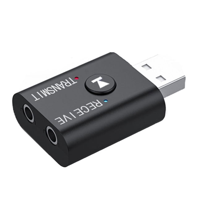 EIGTHTAIL 1 * TR6 Bluetooth 5.0 Receiver Transmitter Mini USB Bluetooth Transmitter Receiver 3.5mm AUX Audio Adapter Dongle For PC TV