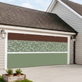 thumbnail image 4 of Sage Green Brown Flowers Garage Door Cover Banner 6 x 13 FT, Classic Botanical Art Elegant Garage Door Curtains Backdrop with Grommets for Indoor Outdoor Wall Party Porch Yard Decorations Background, 4 of 9