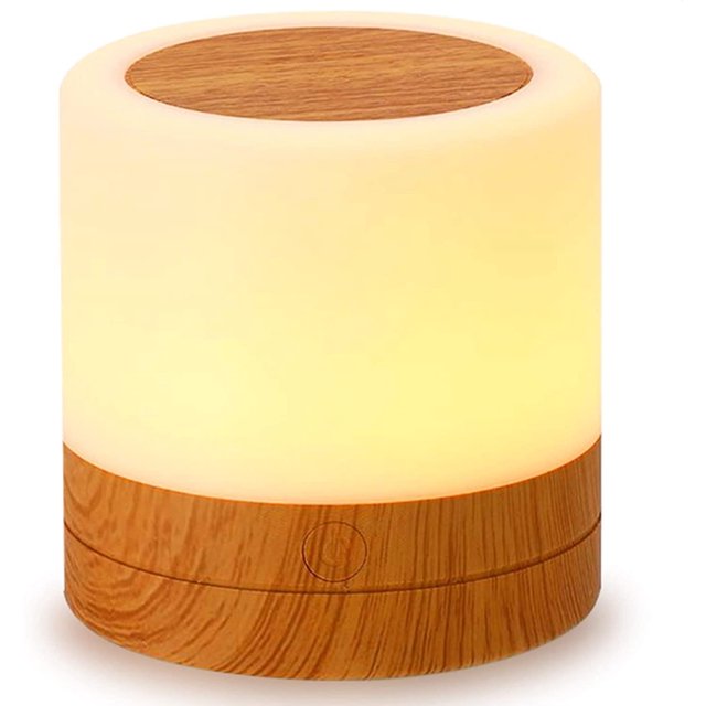 Mini luz de noche LED, lámpara de noche colorida, luz de noche táctil, lámpara de mesa recargable con luz Sincero Hogar