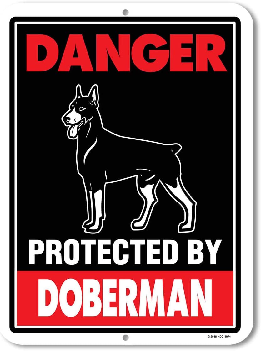 Warnschild 'Protected By Bullmastiff' – Aluminium, 23x30,5cm – Sicherheit Für Zuhause