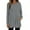 Dark Gray, variant on Women's Rib Knit Long Sleeve Mid Length Pullover Sweater, Lightweight Loose Fit Crewneck Top with Functional Pockets for Casual Wear, Fall Winter Season Outfits and Daily Comfort Fashion Beige L