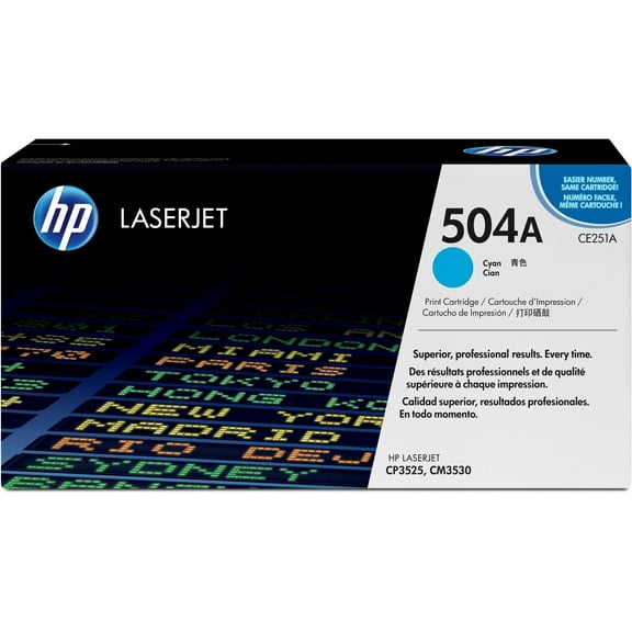 HP 504A (CE251A) Cyan Original Toner Cartridge