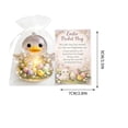 thumbnail image 4 of Beautynvta Easter Pocket Hug Gift, Acrylic Colorful Egg Animal Figurines with Inspirational Message Card and Organza Bags, for Employee Appreciation Coworker Friend Family Gifts, 4 of 6