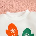 thumbnail image 4 of TOWED22 Toddler Baby Girl Fall Winter Clothes Outfits Funny Print Graphic Girl Fall Sweatshirt Pant Set,White,18-24 M, 4 of 9
