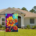 thumbnail image 2 of Amhnf Vibrant Colorful Daisy Garden Flag For Home Outdoor Garden Yard Decor 12x18 inch, 2 of 5