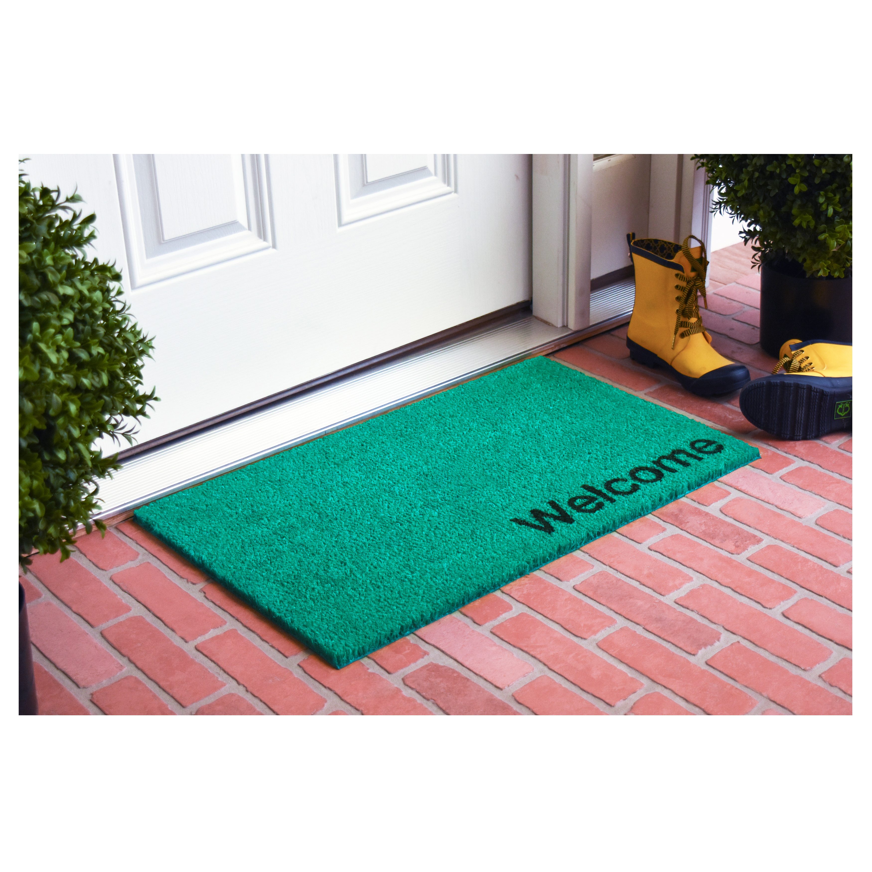 Collins Sea Green Pastel Welcome Doormat, 24" x 36"