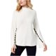 thumbnail image 2 of Style & Co. Su?ter de manga con cordones para mujer, blanco, extragrande Style & Co. Pull-over, 2 of 2