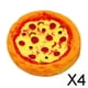 thumbnail image 1 of Pizza en Miniatura 1/12 4 Piezas Baoblaze Juego de Cocina Simulación, 1 of 8