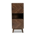 thumbnail image 4 of Baxton Studio Hartman Mid-Century Modern Walnut Brown Finished Wood Storage Cabinet, 4 of 10
