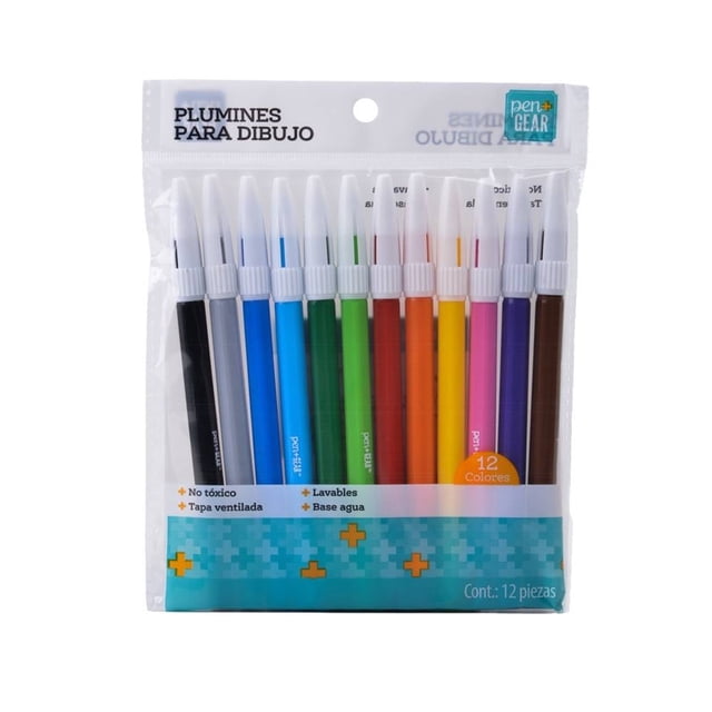 Plumines Pen+Gear para Dibujo 12 Piezas
