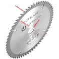 thumbnail image 3 of Hoja de sierra circular de 165 mm Disco de corte giratorio plateado para cortar madera 60 dientes + 1 anillo reductor Ormromra YQ-2328, 3 of 4
