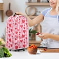 thumbnail image 3 of HELLHERO Striped Heart Dust Cover for Kitchen Counter Protective Lightweight Kitchen Blender Dust Covers, 3 of 6